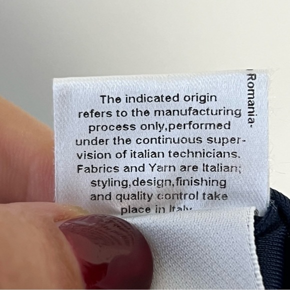 Luisa Spagnoli Grey Navy Sleeveless Pure Wool Dress Size 42 Italy Knee Length - Picture 11 of 11